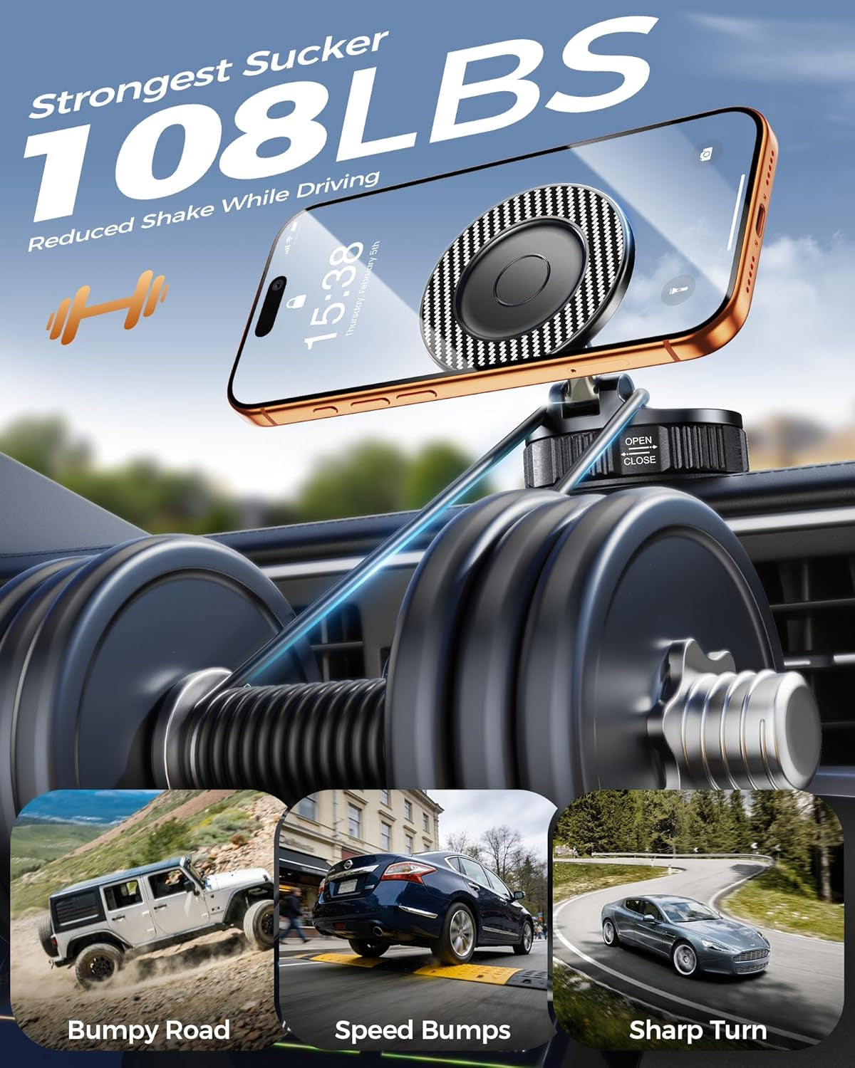 DriveLock™ Universal Magnetic Phone Holder